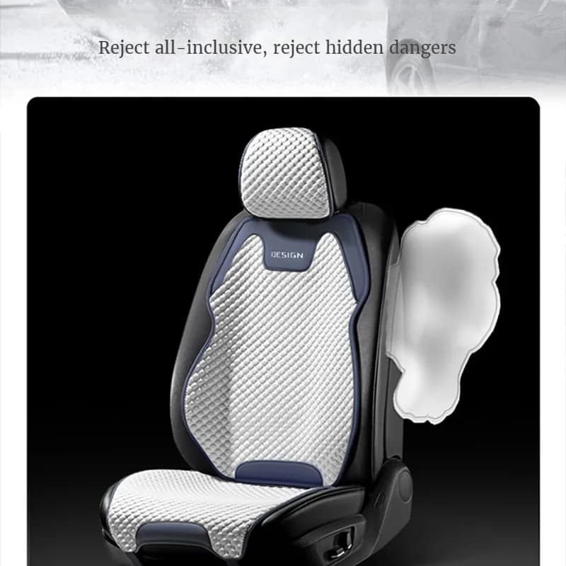 Coussin de siège de voiture en soie glacée, Ventilation confortable et Durable, housse de siège avan