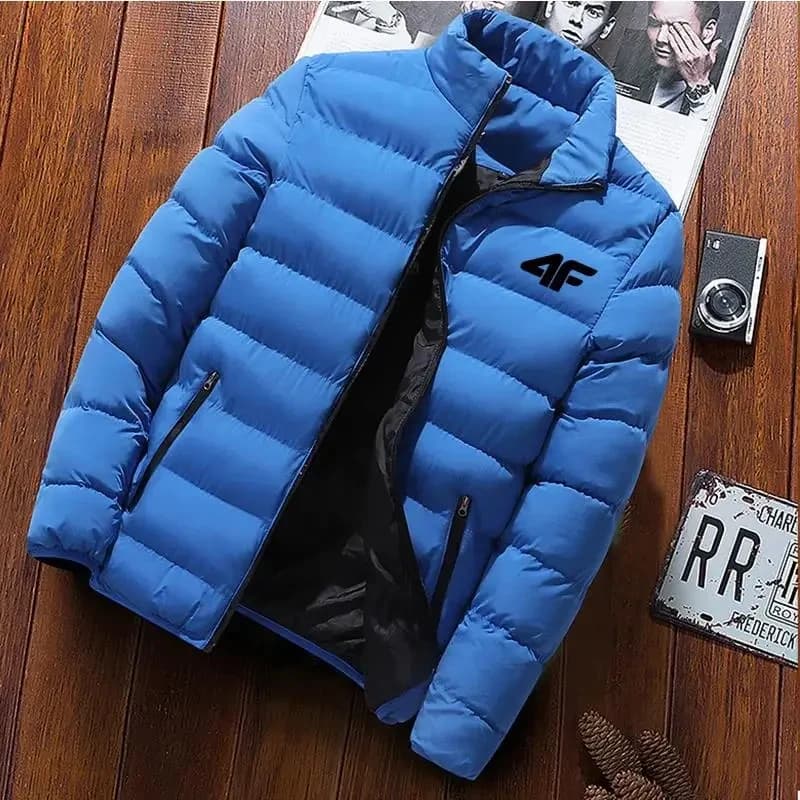 Manteau chaud à col montant pour homme, vêtement d'hiver en coton, de haute qualité, décontracté, à 