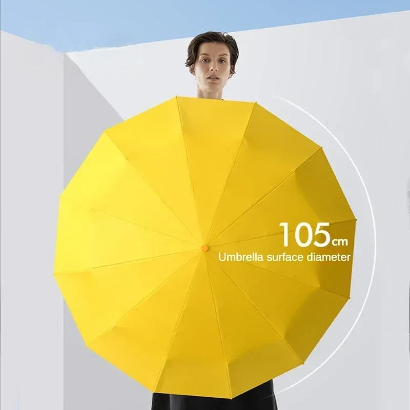 72 os Super fort coupe-vent pliant automatique hommes parapluie renforcé grand imperméable Protectio