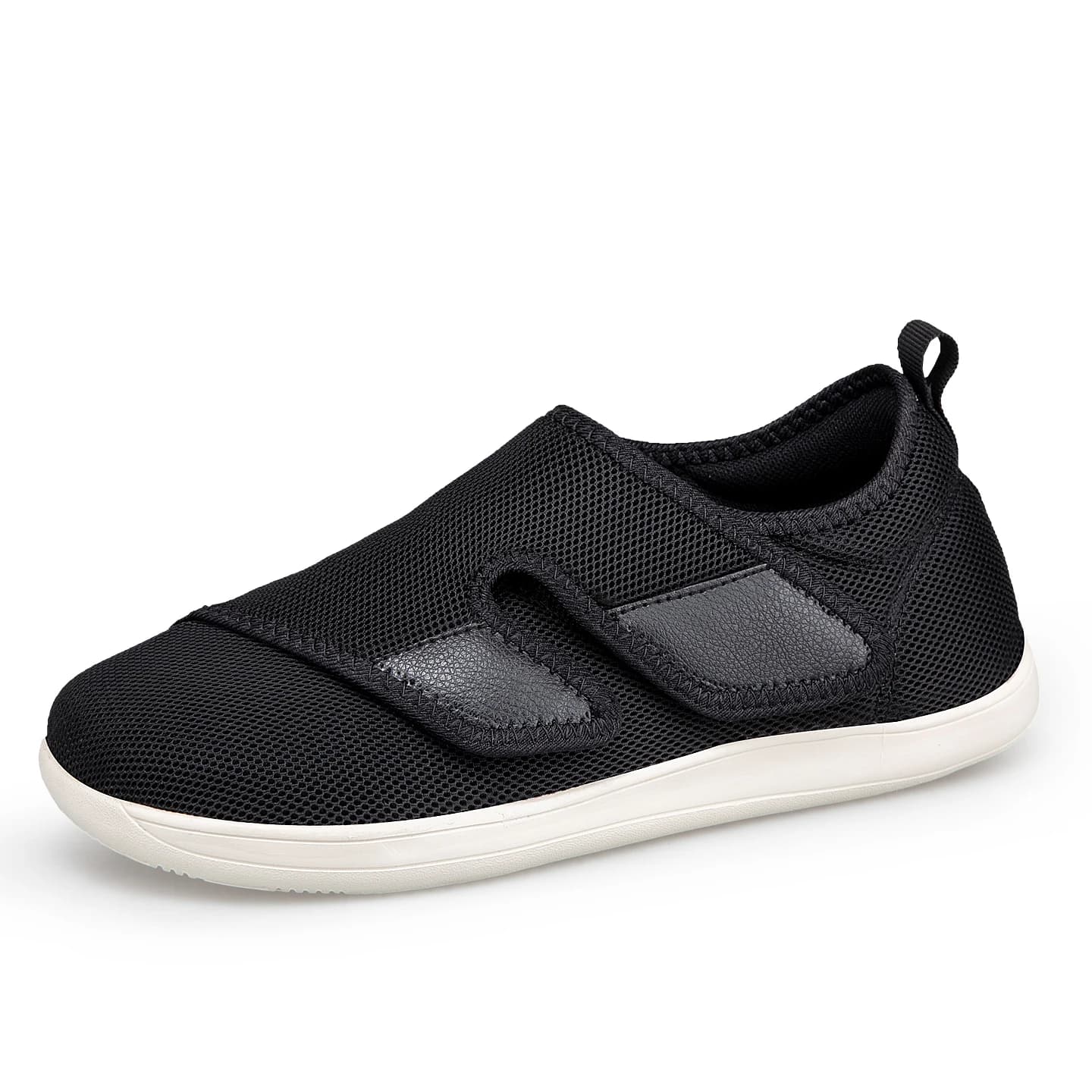 Chaussures Diabétiques Homme EasyTop pour Personnes Âgées, Orthopédiques, Pieds Gonflés, Réglables, 