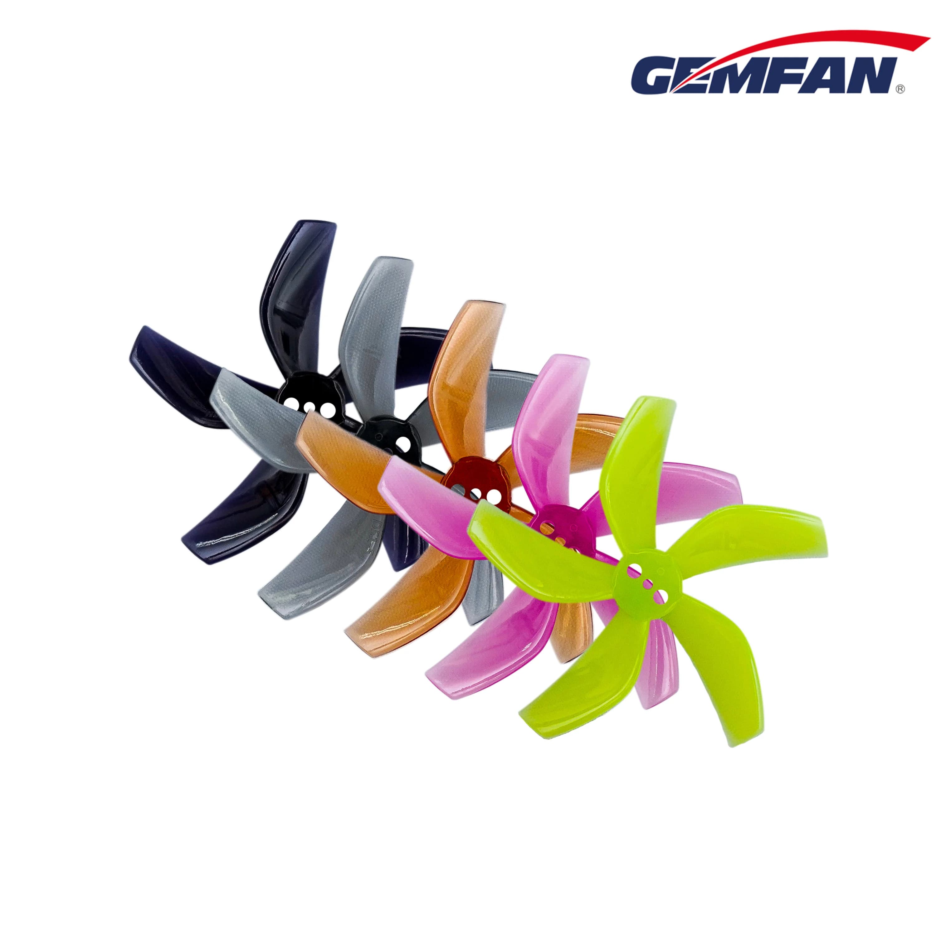 4 paires 8 pièces GEMFAN D51 2020 2x2x5 2 pouces 50.3mm hélice PC à 5 pales 1.5mm pour Drone RC FPV 