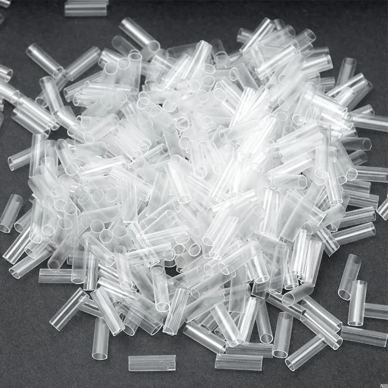 Tubes thermorétractables pour Extensions de cheveux, 500 pièces, sans adhésif, accessoires pour chev