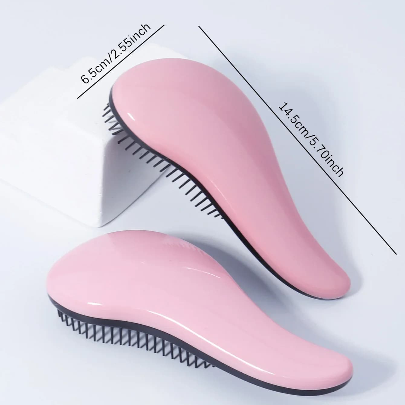 Brosse de massage antistatique, douche enroulée, brosse de massage, cheveux mouillés, brosse bouclée