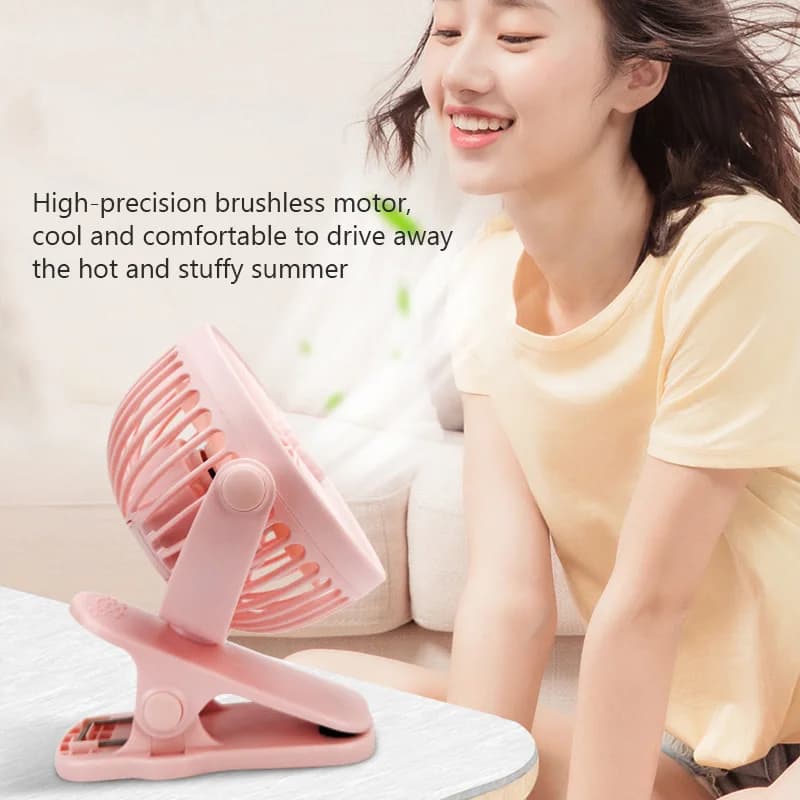 Mini ventilateur portatif à pince à main USB ventilateur électrique de bureau silencieux de haute qu