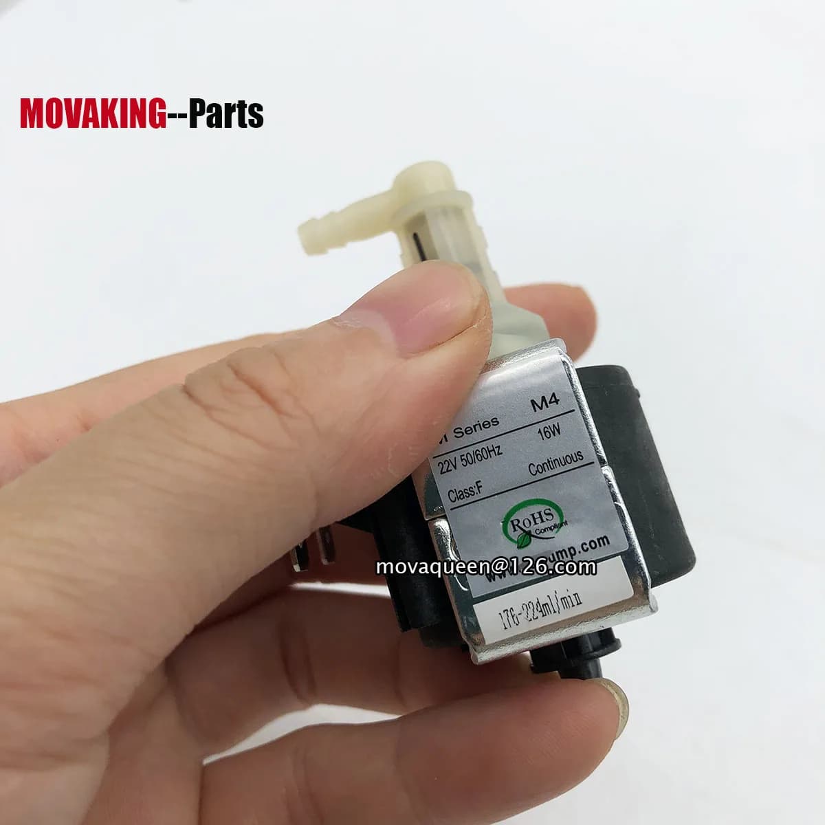 Micro pompe solénoïde série M M4 22V 16W, 2 pièces, 176-224 ml/min, pompe à eau pour Machine de nett