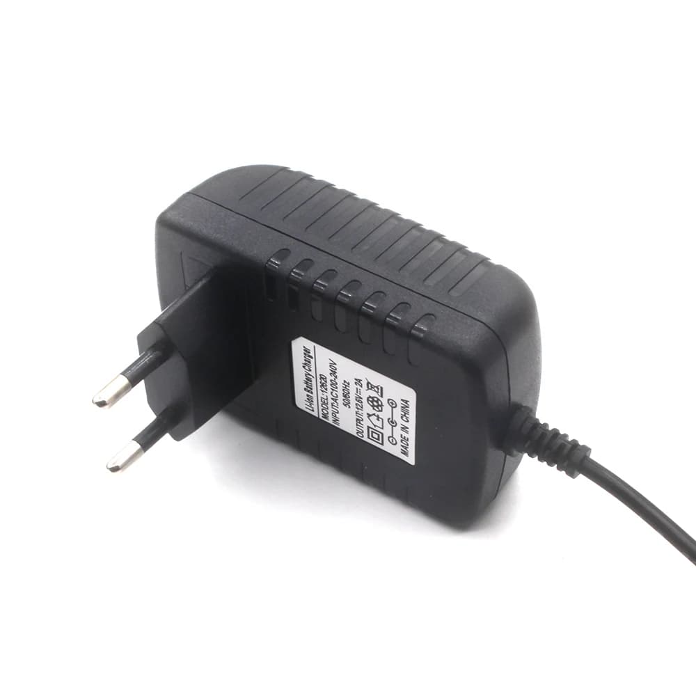 Chargeur de batterie au lithium 18650 DC 21V 2A, pour pack de batteries Li-ion 18V 0.5A 1A 2A 4 cell