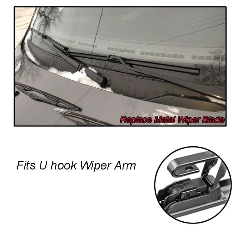 Erick's – jeu de balais d'essuie-glace avant et arrière, pour Toyota Auris MK1 2006 – 2012, pare-bri