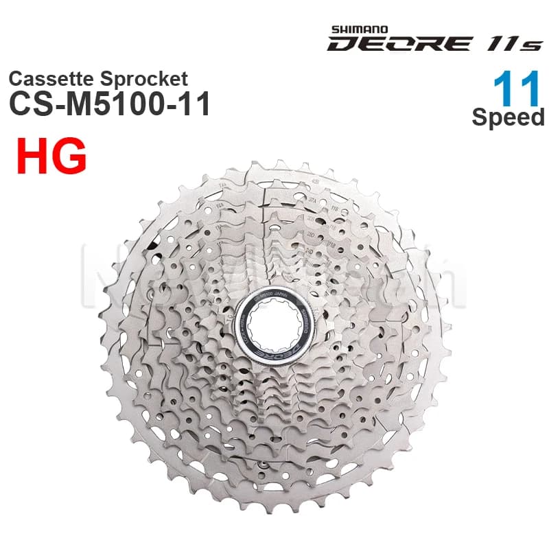 WinterMANO DEORE CS-M5100 11v Cassette Pignon-11 Vitesses-HYPERGLIDE pour VTT Vélo Pièces D'origine