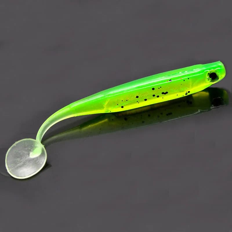 2 pièces/lot 7 cm/9 cm 2g/5g Wobbler leurre de pêche arc-en-ciel Shiner appât T queue bionique soupl