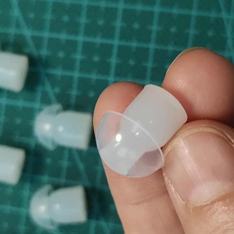 Oreillettes intra-auriculaires en silicone, lot de 1000 pièces, casque d'écoute radio, prix de gros