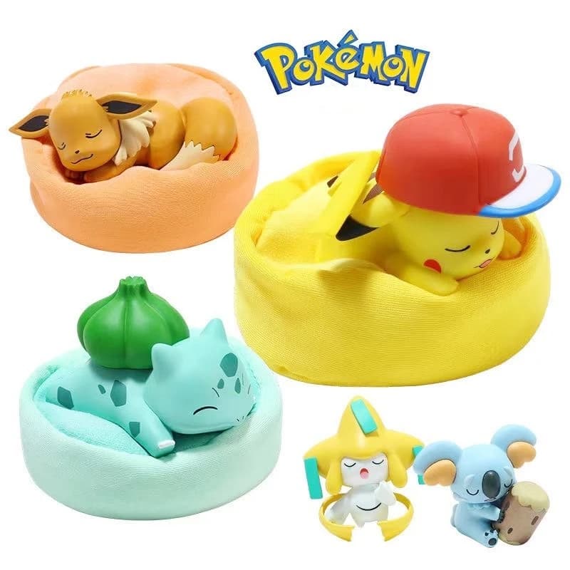 Kit de modèle Pokémon Anime, figurine de personnages étoilés, série Pikachu et Eevee, intérieur de v