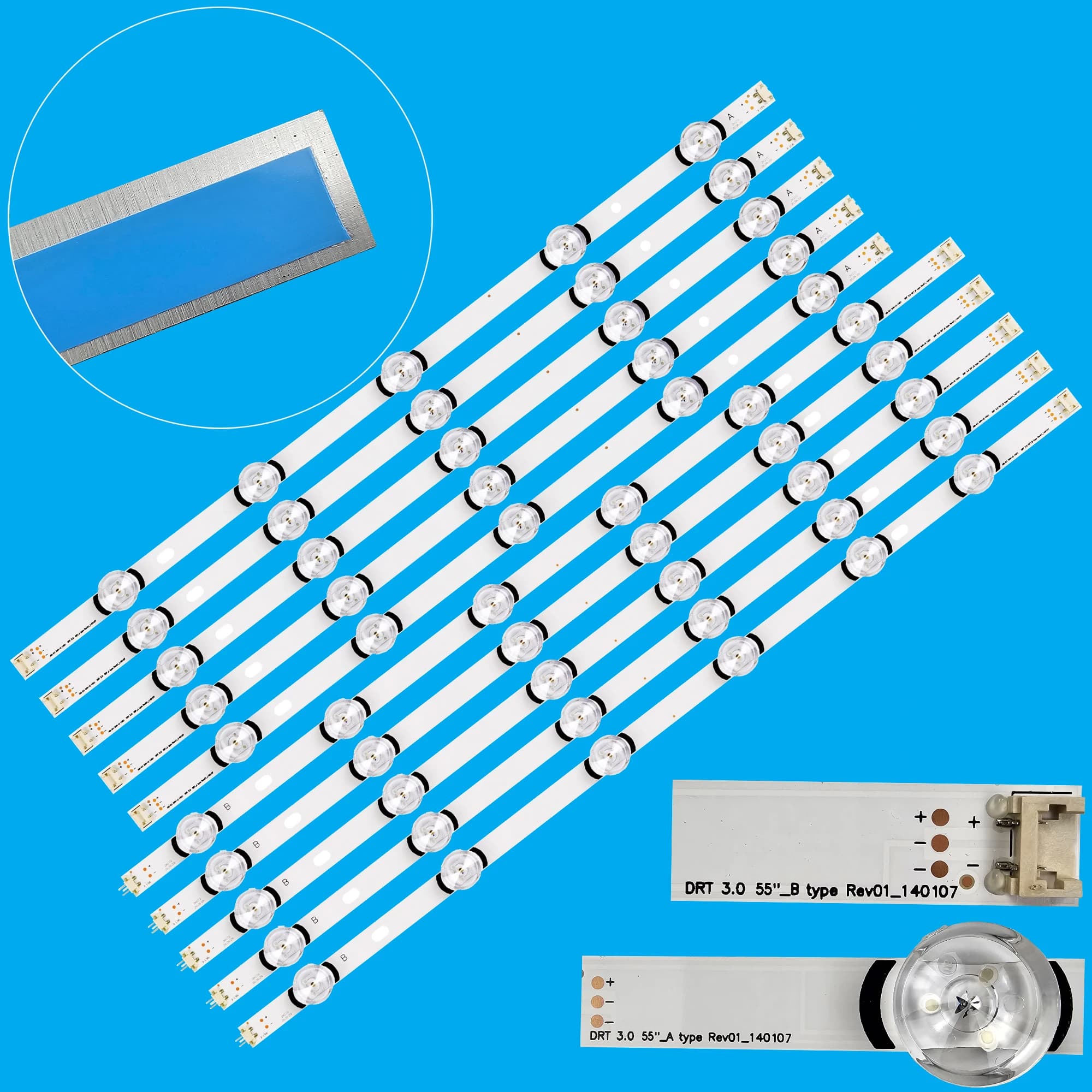 Bandes LED pour 55LB630V 55LB650V LC550DUH FG 55LF5610 55LF580V 55LF652V 55LF5800 55LB630V 55LB6300 
