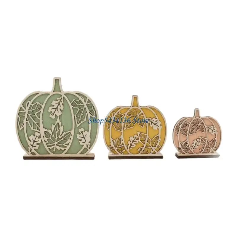 H7ed Fall Decors for Home Fall Sign Farmhouse Automne Harmny Harvest Tabletop Decors