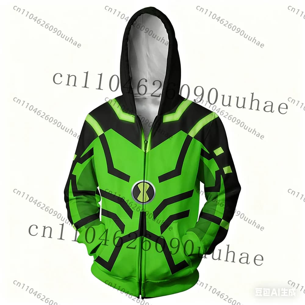 Nouveau Anime Omnitrix Ben10 sweat à capuche Cosplay pull Ben Tennyson imprimé enfant sweat à capuch