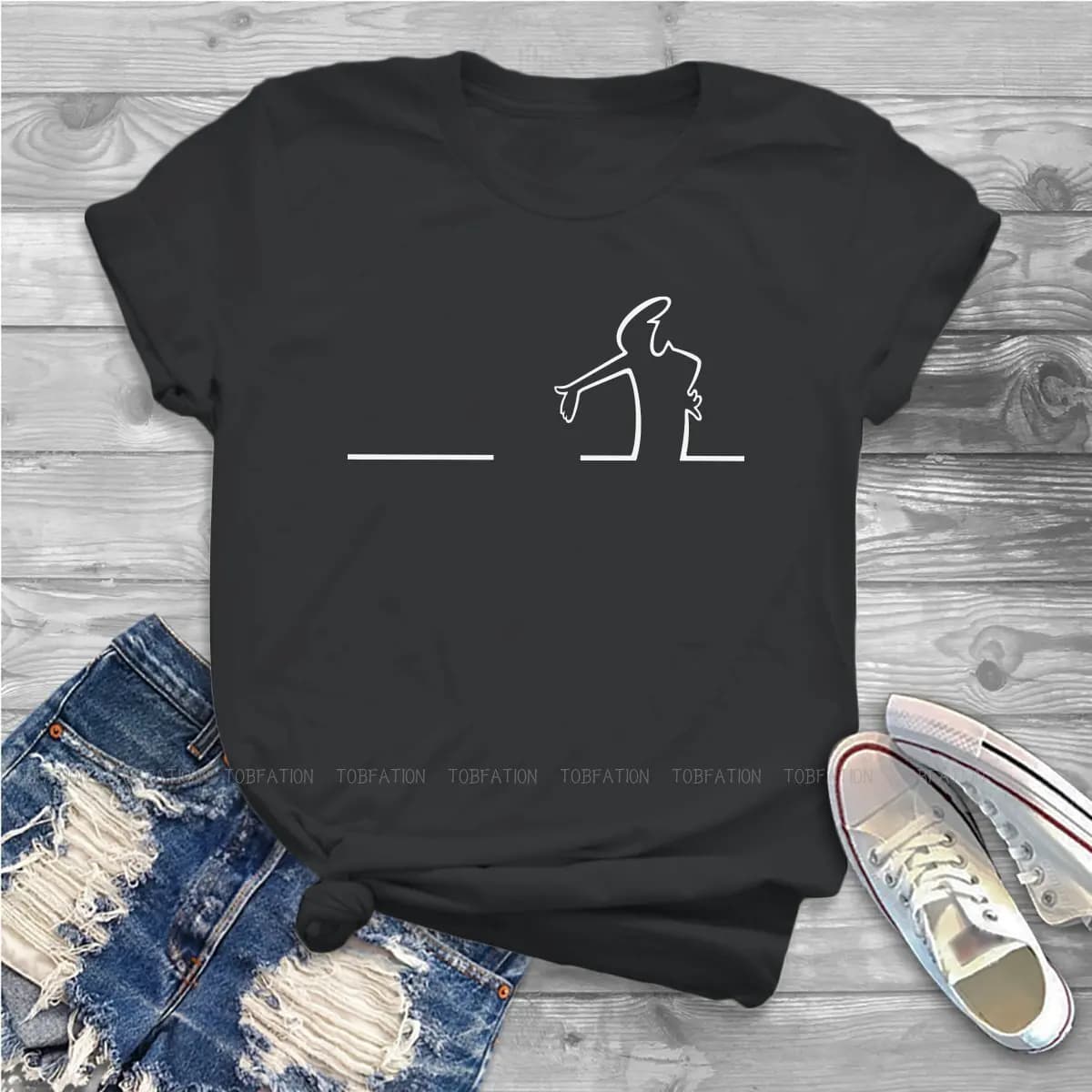 T-shirt gauche pour femmes La Linea t-shirts Style dame t-shirt 4XL imprimé doux en vrac