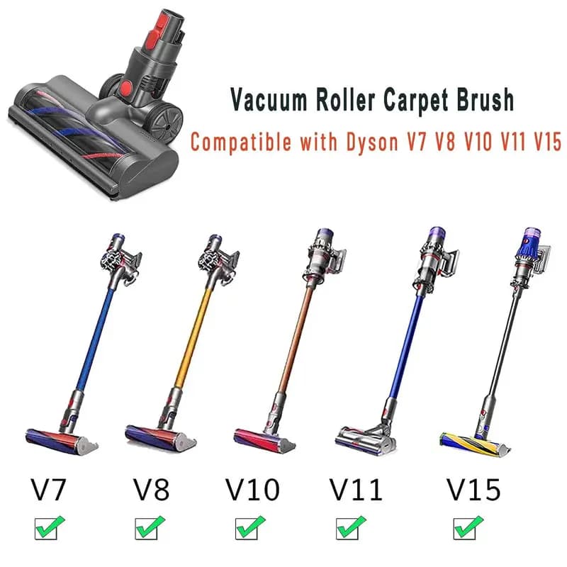 Tête de brosse à rouleau de remplacement pour aspirateur sans fil Dyson V7 V8 V10 V11 V15, tête mote