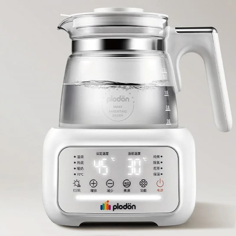 Bouilloire Électrique Multifonctionnelle 800W pour Bébé, Thermo-régulée, Maintien au Chaud 24H, 1.3L