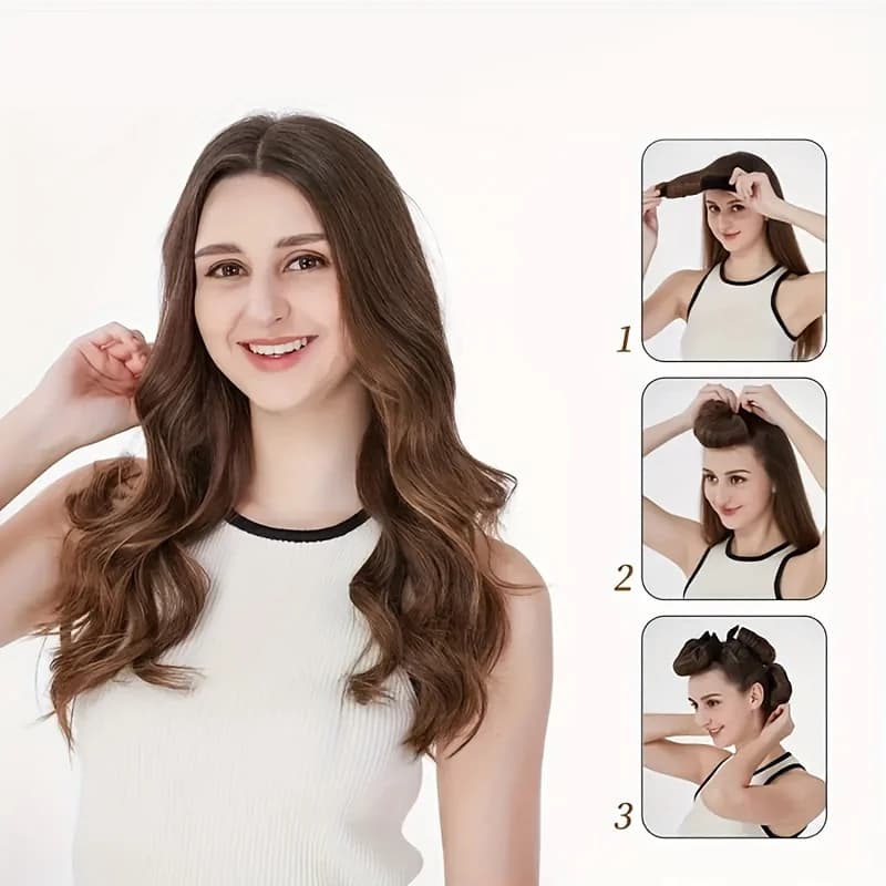 Bigoudi sans chaleur, tige à friser, bandeau sans chaleur, boucles paresseuses en Satin, bigoudis do