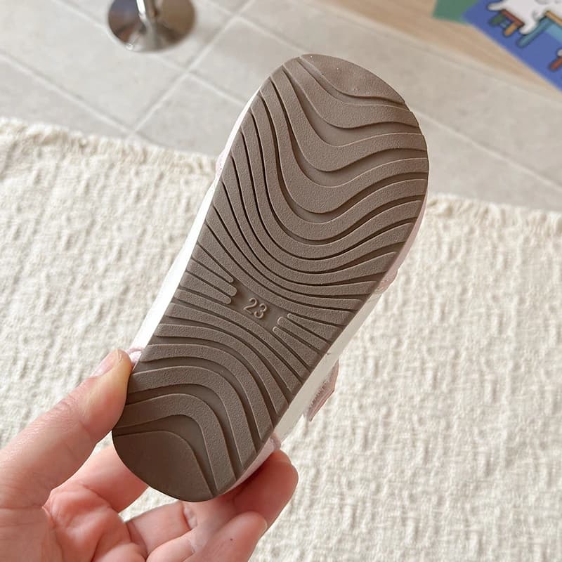Chaussures pour enfants : Ballerines élégantes à nœud pour filles, semelle souple, style princesse, 