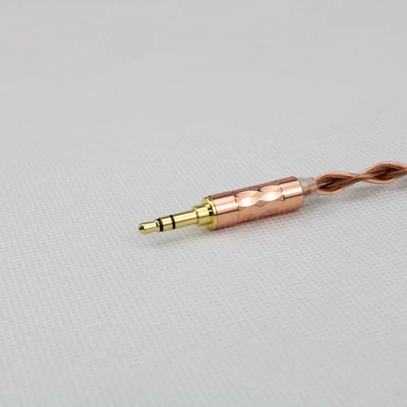 XINHS G10 4 cœurs 7N cuivre brillant + câble pour casque HIFI en cuivre foncé 7N