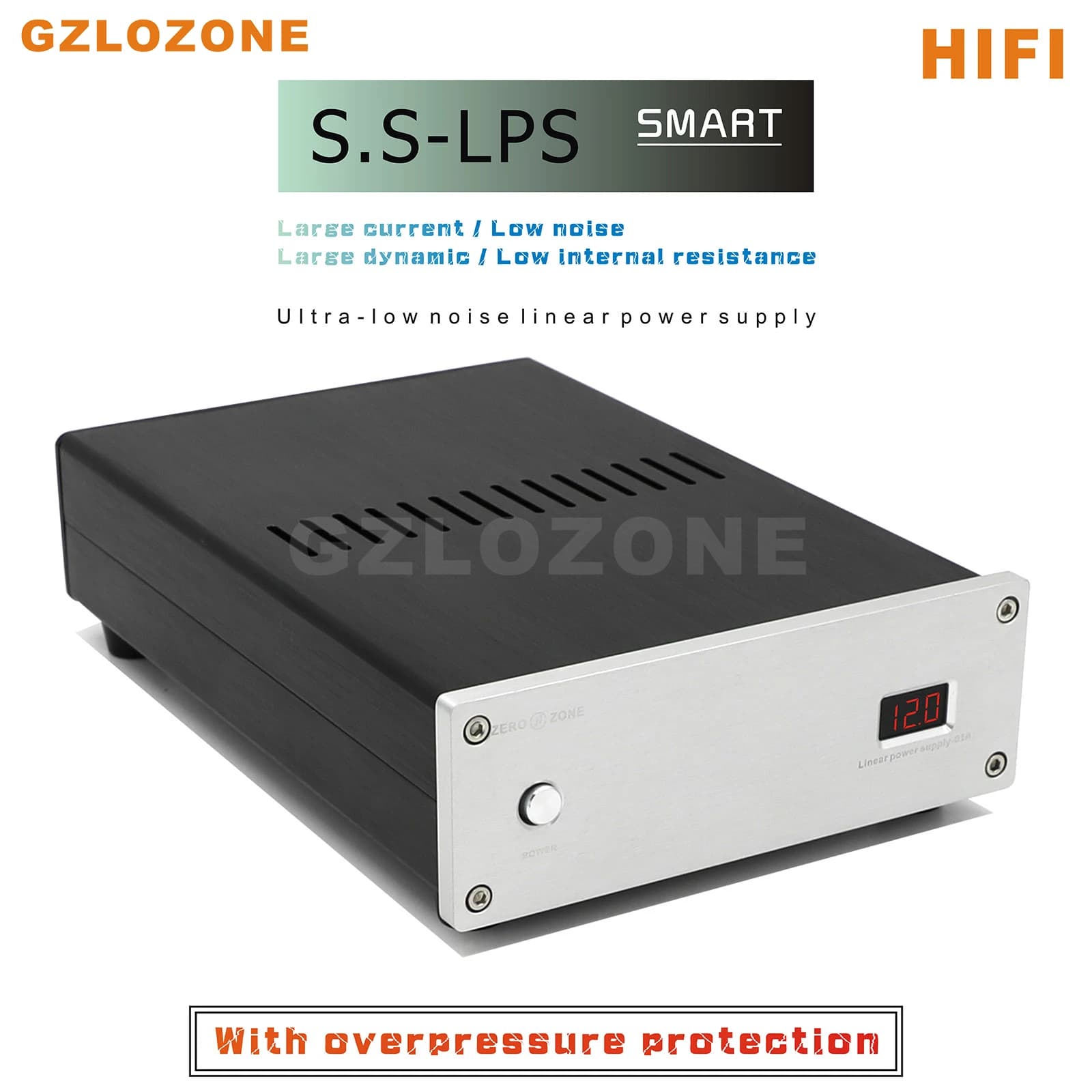 Smart Ver HIFI S.S-LPS-1706A Alimentation linéaire ultra-faible bruit DC 5V/9V/12V/15V/18V/19V Avec 