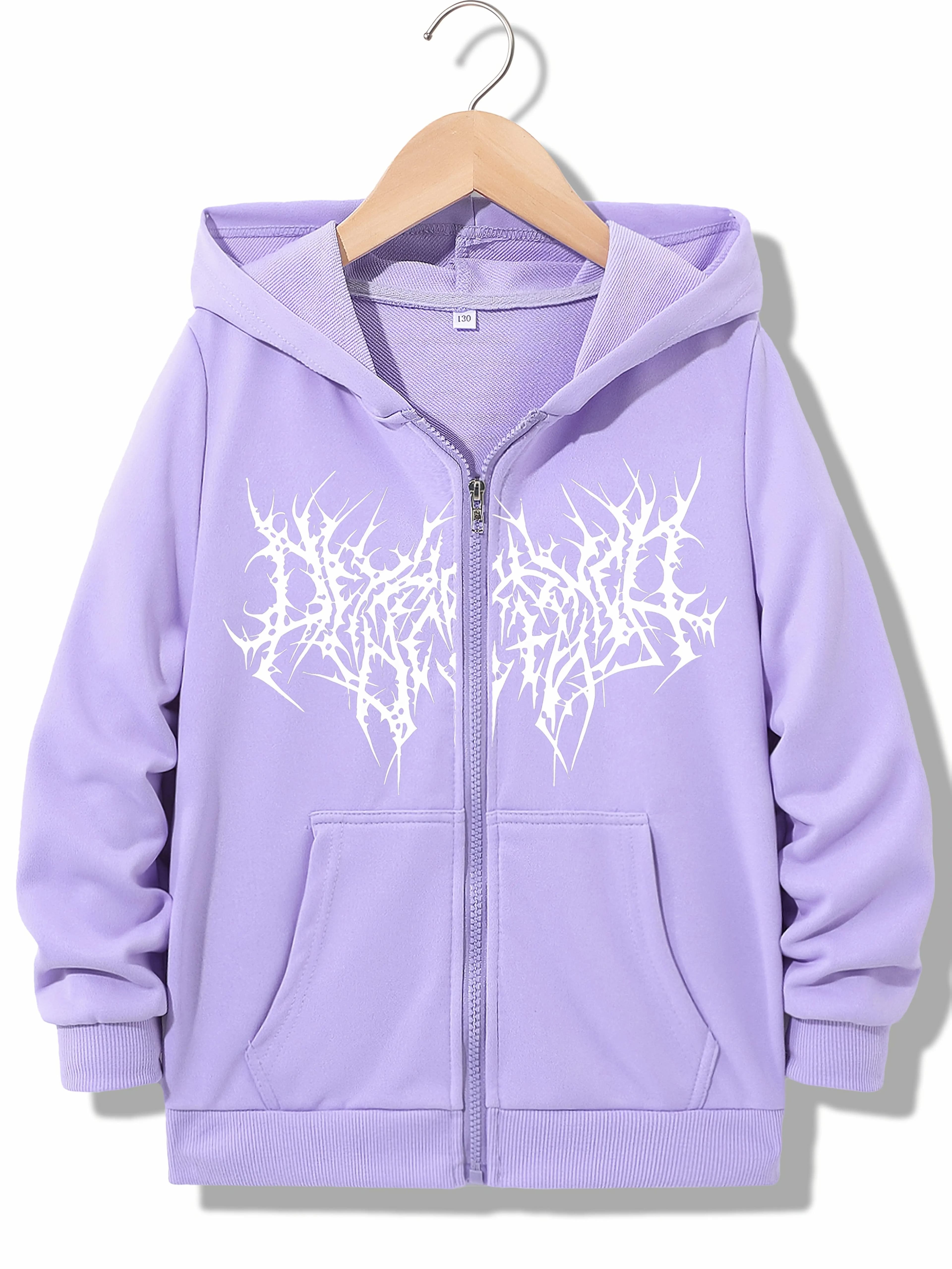 Sweat à capuche zippé streetwear tendance, style HIP HOP décontracté, pour garçons et filles, Y2k, p