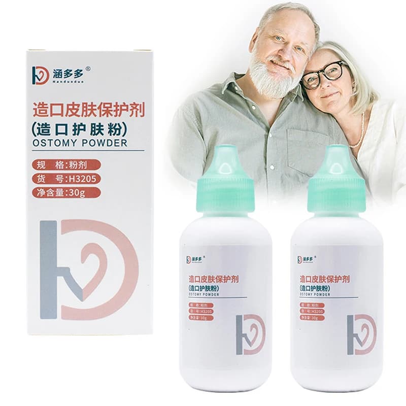 Soins de la peau farine dure traitement du stomie médical pour outil accessoire de stomie sac de col