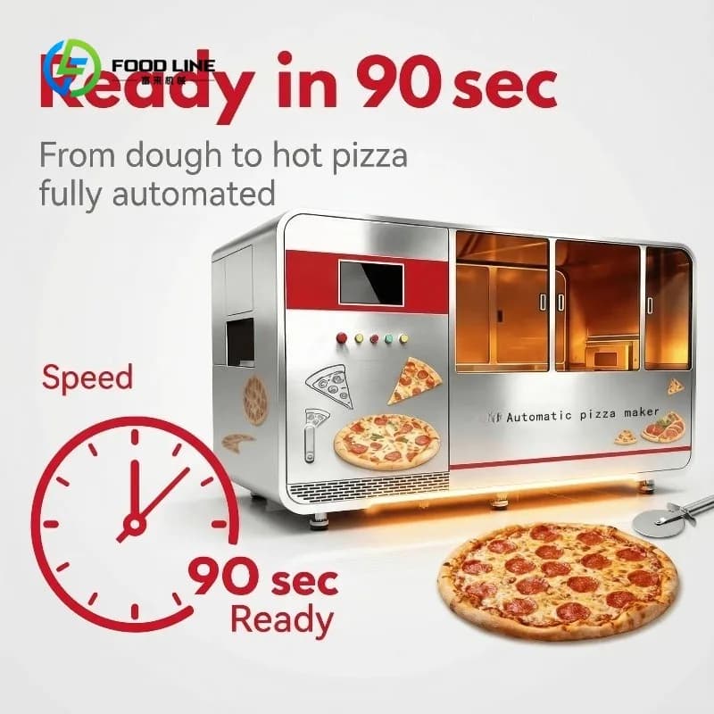 Solution de fabrication automatique de pizzas sur mesure - Convient aux hôtels/cantines universitair