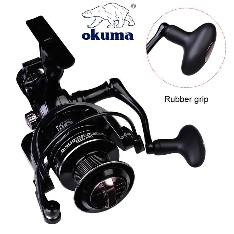 Okuma tout métal fil tasse filature bateau de pêche 5.2:1 4.7:1 tambour rotatif 19KG résistance tamb