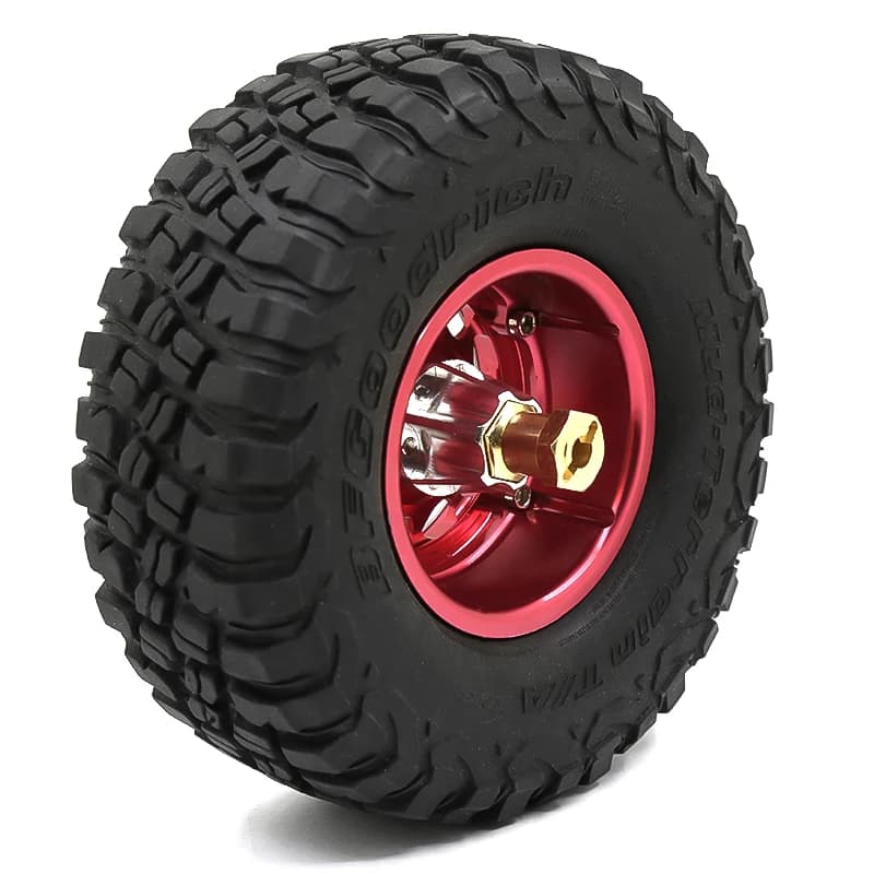 Adaptateur de roue hexagonale élargie d'essieu 12mm/15mm/17mm, 4 pièces, pour voiture sur chenilles 