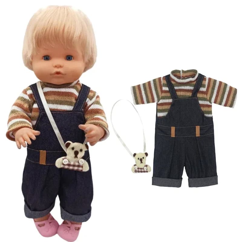 Vêtements roses pour poupée bébé de 35 Cm, pantalons adaptés à la poupée Nenuco Ropa Y Su Hermanita 