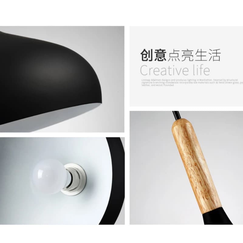 Nouvelles lampes suspendues modernes lustre macaron pour Restaurant chambre lampes suspendues en alu