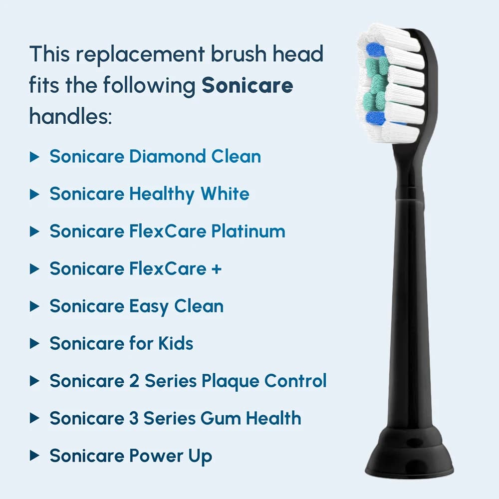 Compatible with Philips Sonicare Electric Toothbrush Replacement Toothbrush Heads, Diamond Clean Bru