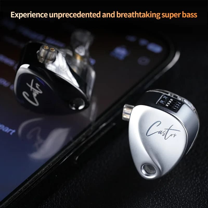 KZ Castor – écouteurs intra-auriculaires IEM, réglage du pilote double dynamique, isolation du bruit