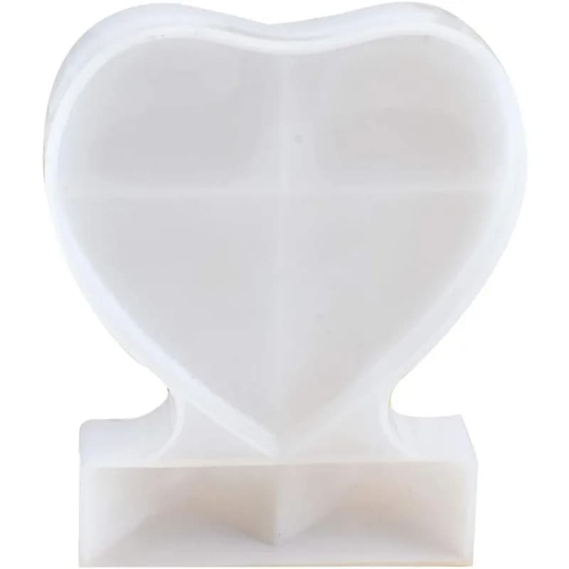 Moule en résine en forme de cœur, moule en silicone pour cadre photo en résine époxy, grand moule po