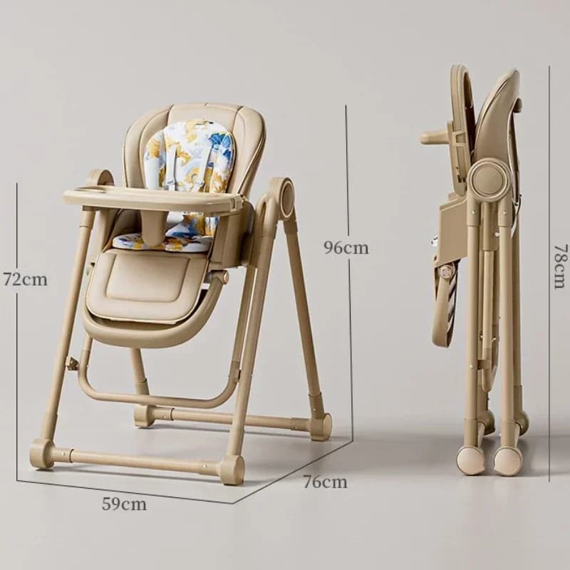 Chaise de salle à manger multifonctionnelle pour enfants, balançoire légère pour bébé, siège réglabl