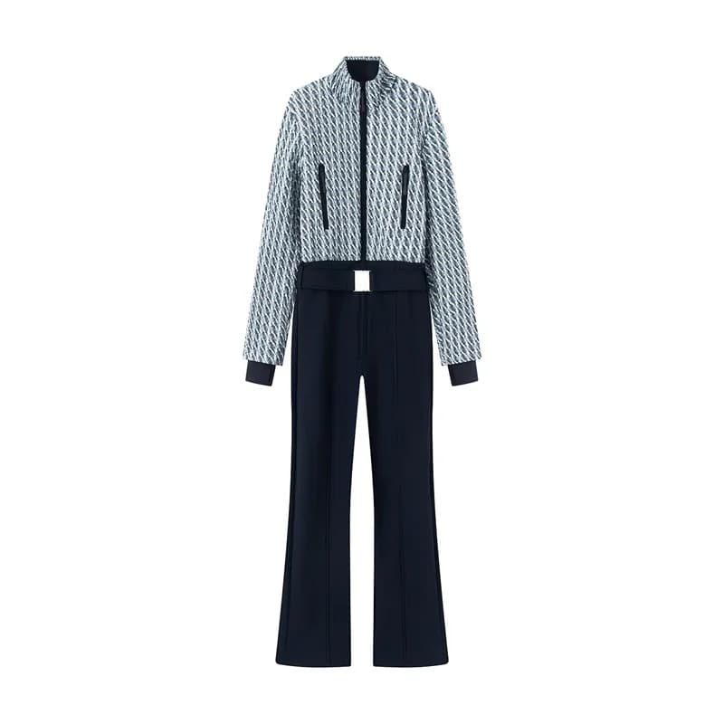 Combinaison matelassée tendance à la mode, nouvelle arrivée printemps 2026, patchwork matelassé, cei