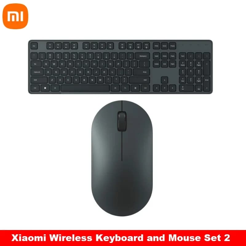 Xiaomi-Ensemble clavier et souris sans fil, 104 touches, 2.4 GHz, récepteur USB, adapté pour PC Wind