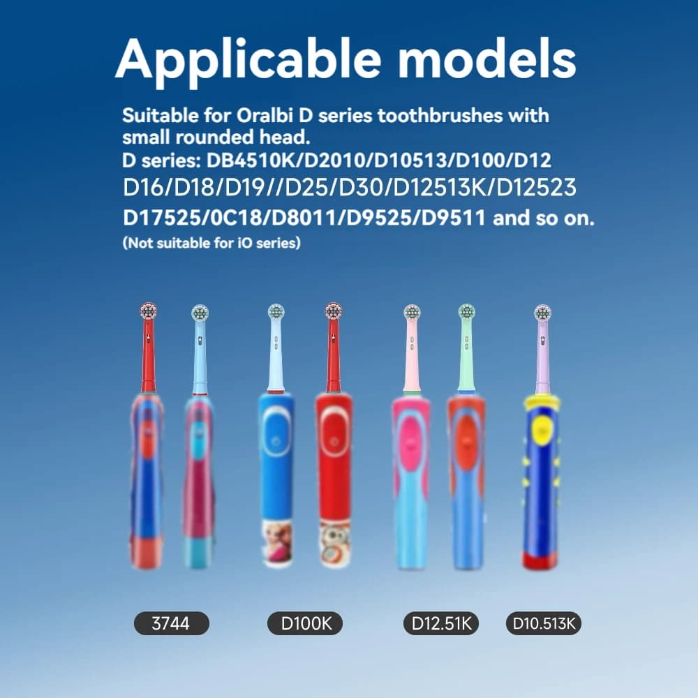 Têtes de brosse à dents électrique de remplacement pour enfants, 4/8 pièces, adaptées aux étapes Ora