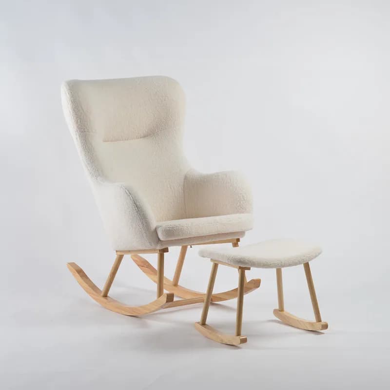 Fauteuil à bascule au design moderne pour chambre d'enfant, salon, salle à manger, chambre, hôtel, h
