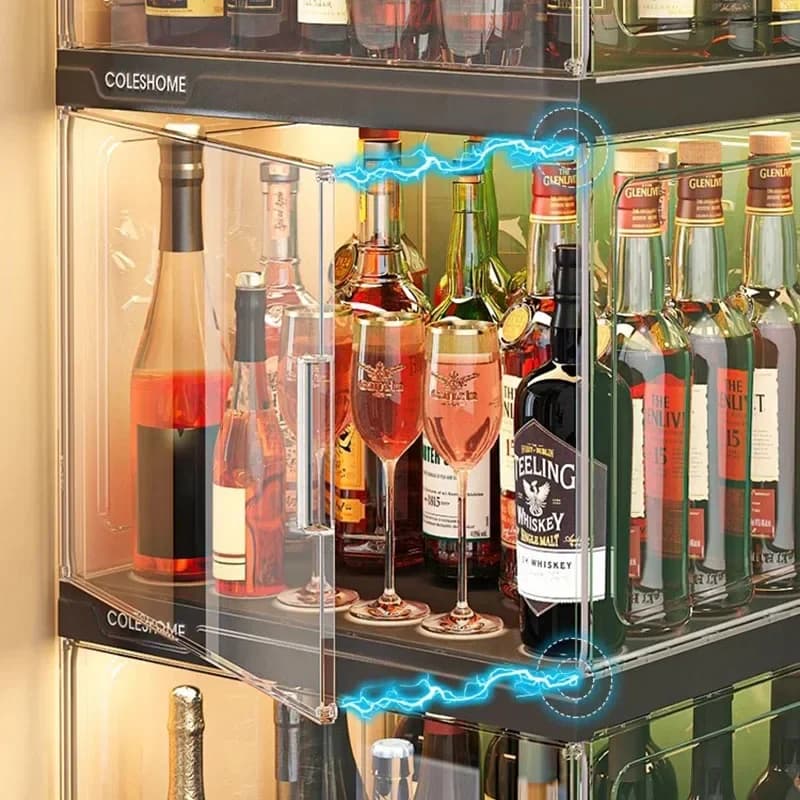 Présentoir à vin moderne de luxe, étagère de rangement murale pour salon, meubles de Bar à domicile 