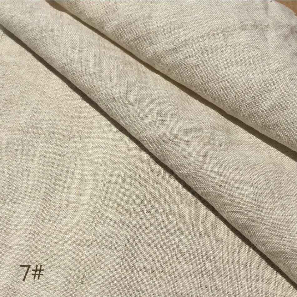 Nappe en lin pur 100%, tissu naturel pour cuisine, salle à manger, fête, vacances, décoration de Tab