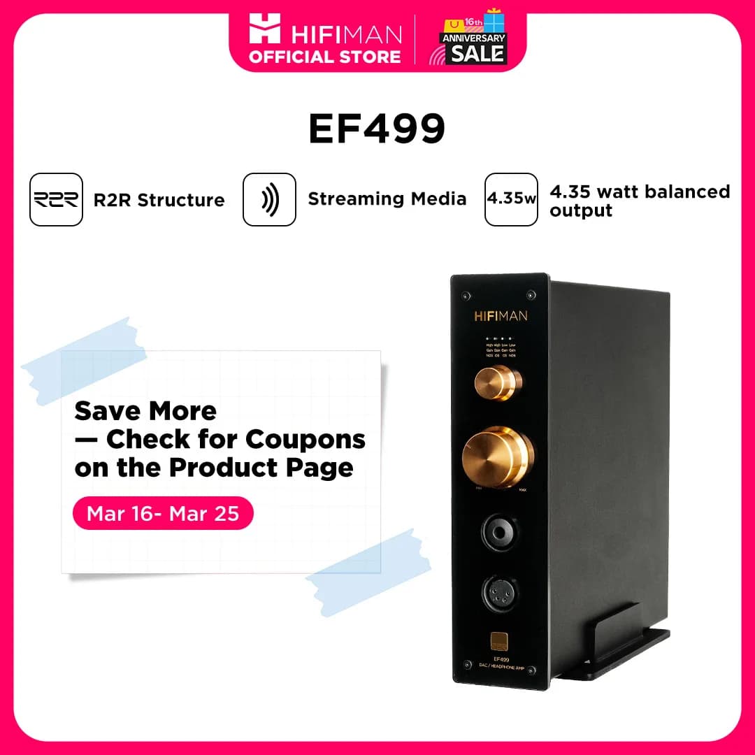HIFIMAN-Radiateur/amplificateur EF499, support de téléphone pour sauna avec support pour streaming m