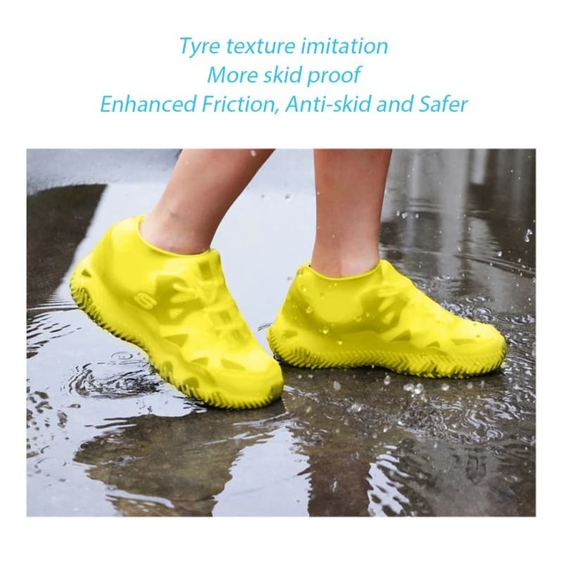 Bottes de pluie unisexes résistantes à l'usure, couvre-chaussures réutilisables, haute élasticité, i