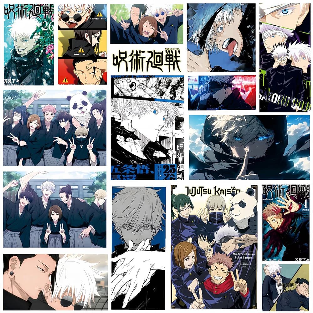 Autocollants de dessin animé Jujutsu Kaisen, 80 pièces, autocollants imperméables pour voiture, moto