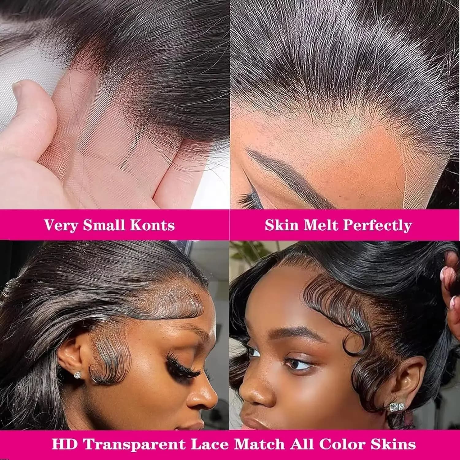 Perruque Lace Front Wig Body Wave Naturelle, Cheveux Humains, Sans Colle, 13x4, 13x6, 26, 28, 30, 32