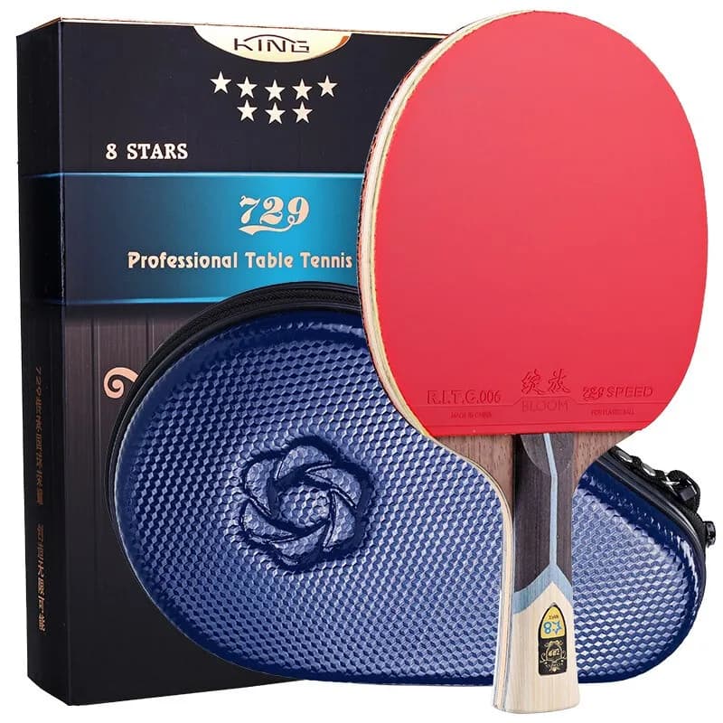 Amitié 729 King 9 étoiles 8 étoiles raquette de Tennis de Table palette de Ping-Pong en carbone haut