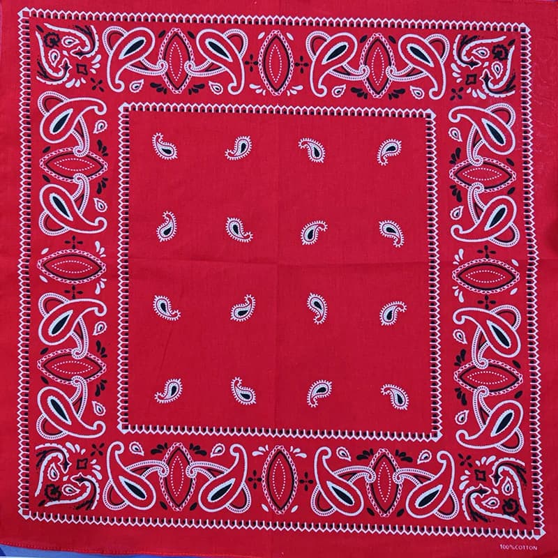 Écharpe carrée en coton cajou pour femme, bandana, bande de sauna, style japonais, cachemire hip hop