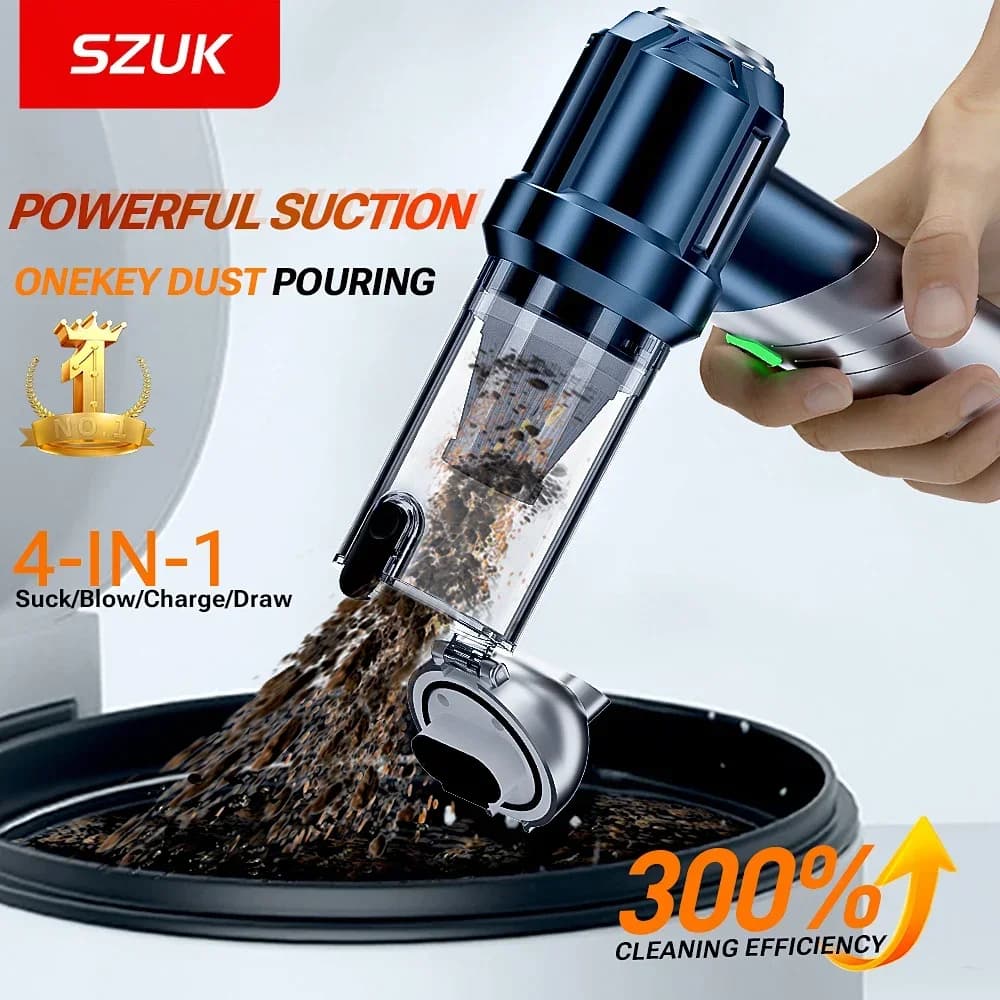 SZUK aspirateur de voiture sans fil nettoyeur à main Mini aspirateur sans fil forte aspiration Machi