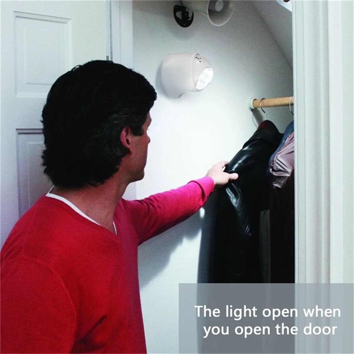 Applique murale LED polyvalente avec capteur de mouvement, économie d'énergie, Rotation à 360 degrés